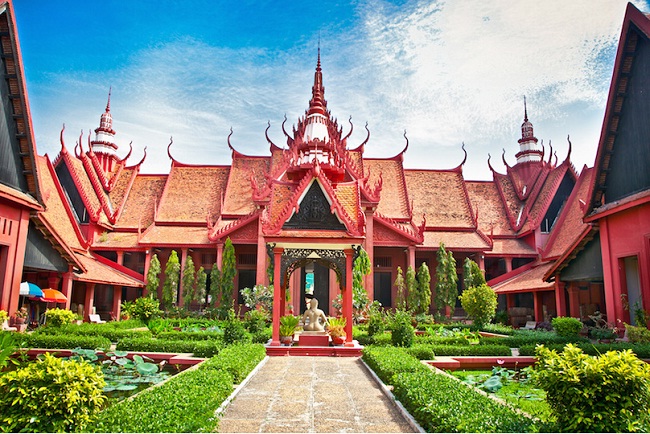 Musée national à Phnom Penh au Cambodge