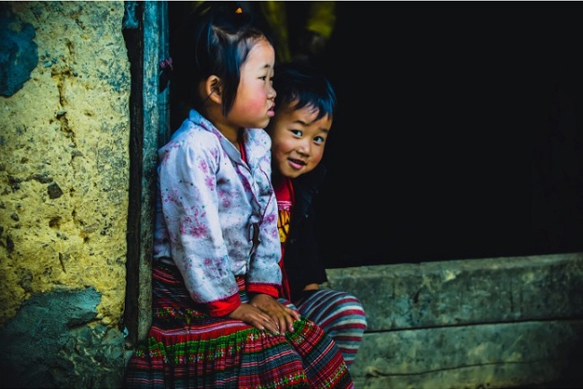Photo enfant d'ethnie Hmongs Vietnam