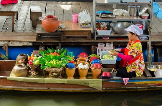 marché flottant images vietnam