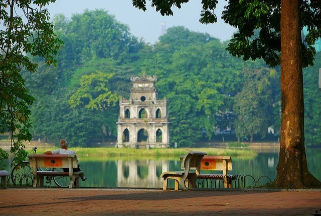 Le coeur de Hanoi vue du lac Hoankiem