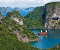Magnifique photo de la baie d'Hhalong au Vietnam