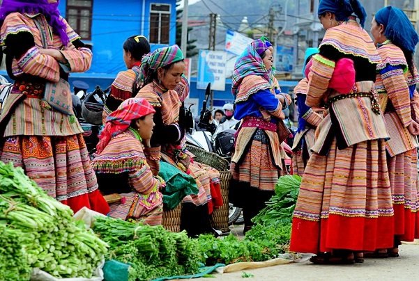 Le marché ethnique du Vietnam