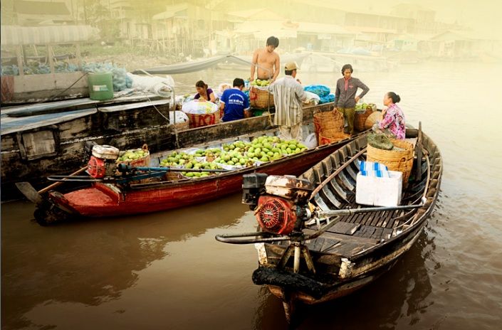 Marché flottant de Cai Rang