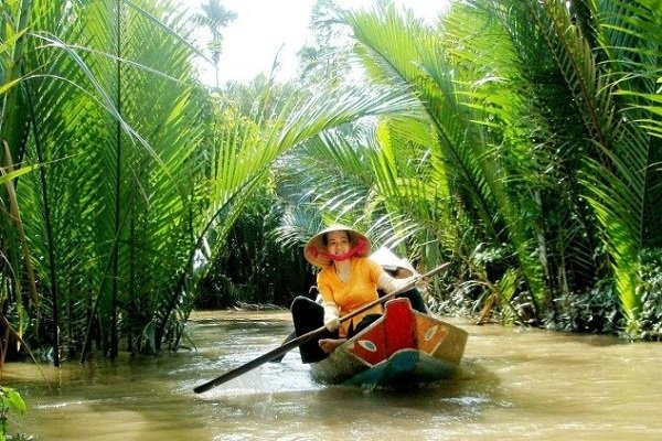 Beauté de Ben Tre Vietnam photos balade en sampan