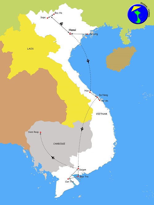 vietnam et combodge voyage en 15 jours