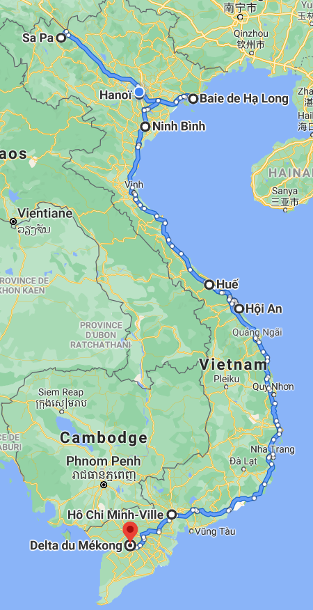 carte-vietnam-nord-sud