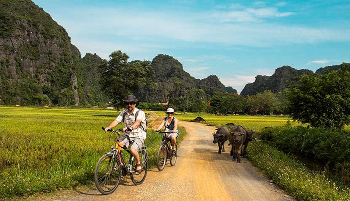 Vélo à Ninh Binh Vietnam