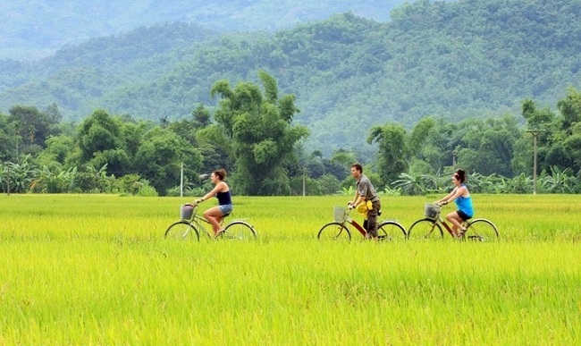 Faire du vélo à mai chau vietnam