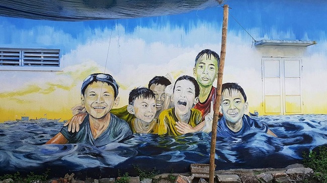 Village de peintures murales de Hai Son Mai Chau Vietnam