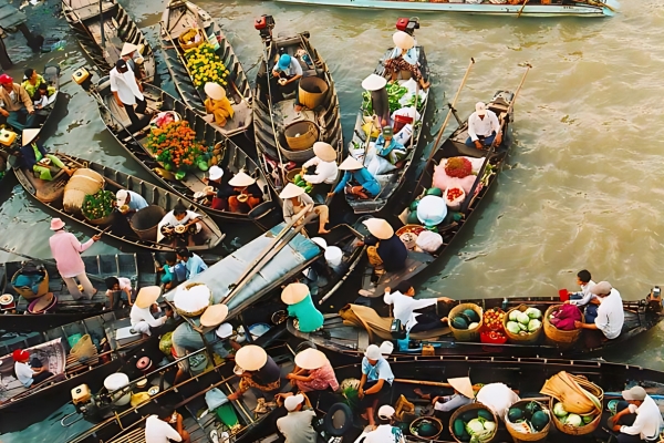 Marché flottant Cai Rang