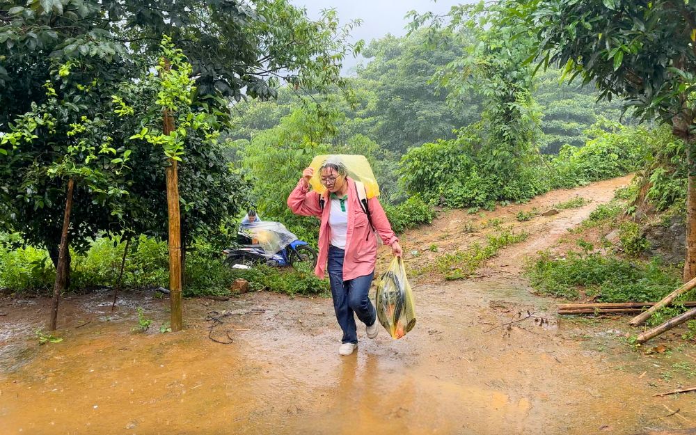 Tous nos membres ont fait des efforts malgré la forte pluie